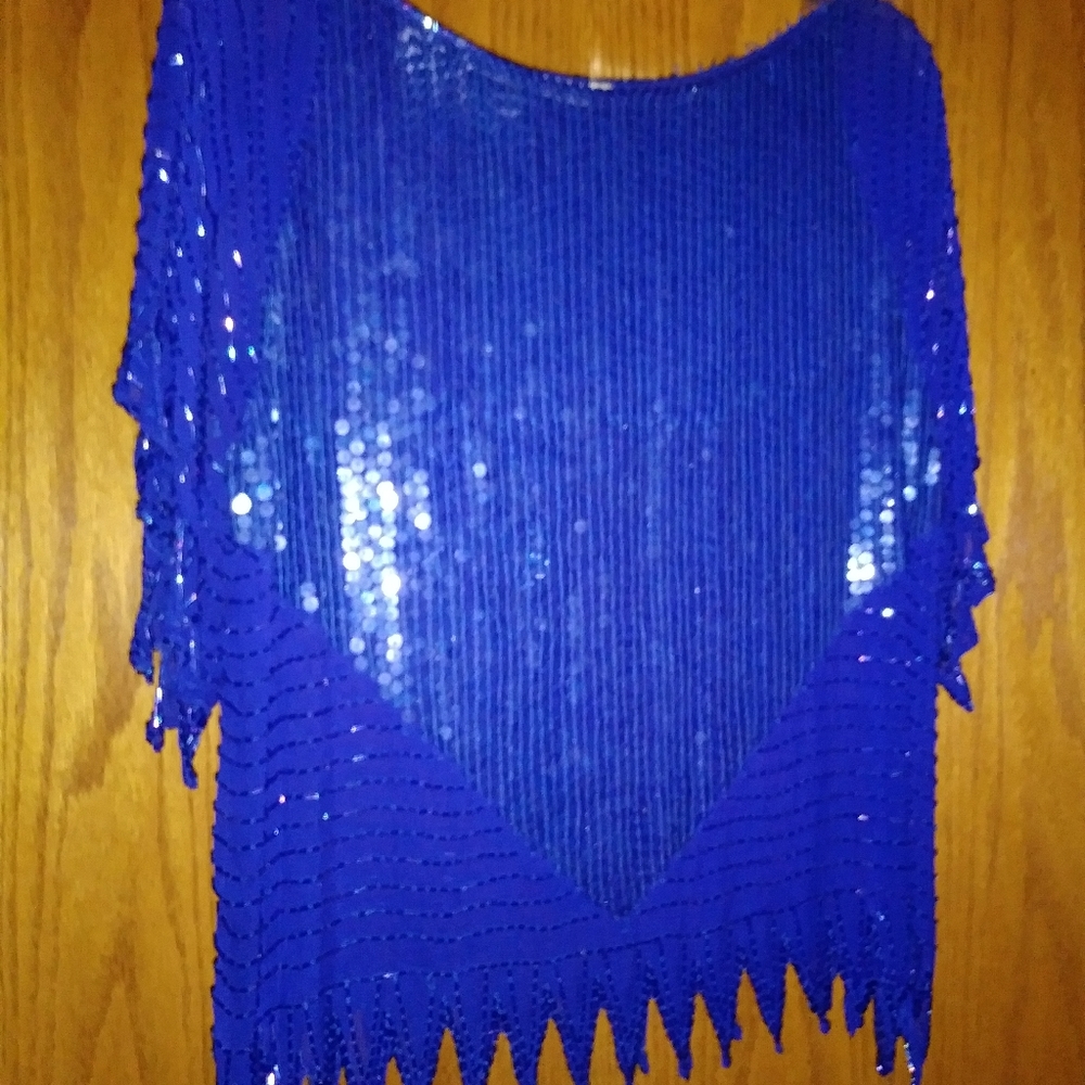 Christmas sequin top